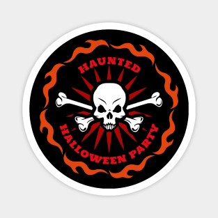 Haunted Halloween Party Magnet